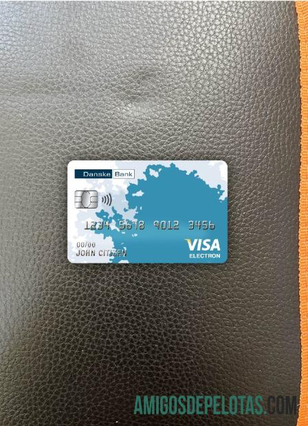 Finlândia Danske Bank Visa Electron Cartão Photolook Frente modelo
